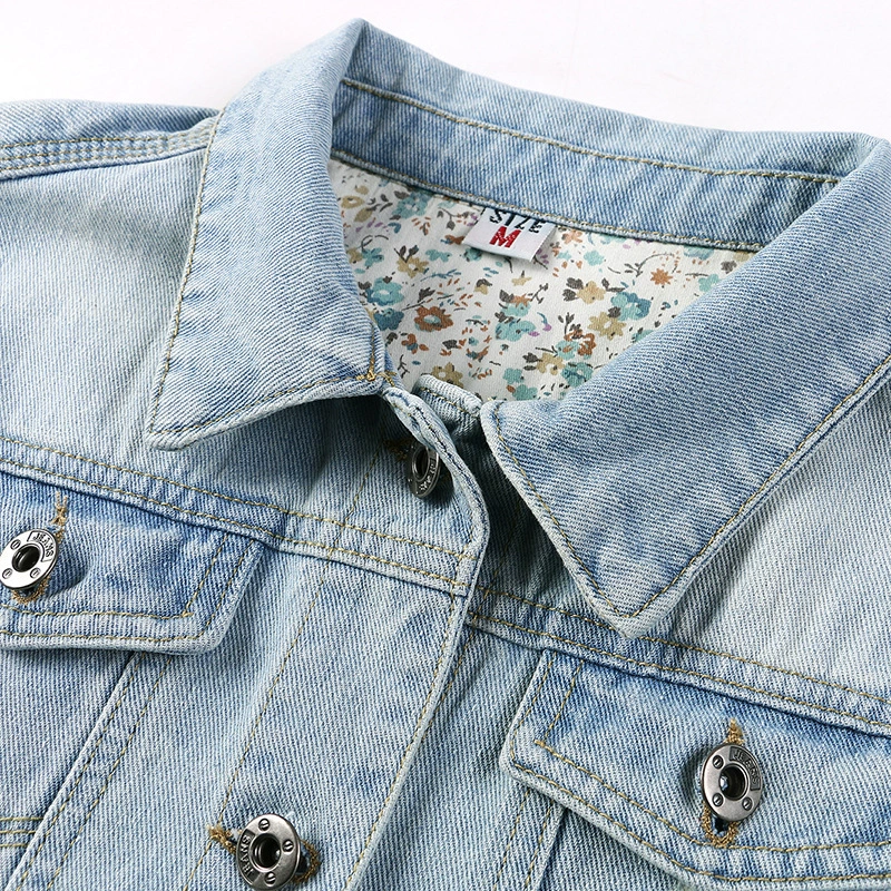 (Cross-border trading), short fitted denim jacket, Korean style, plus size