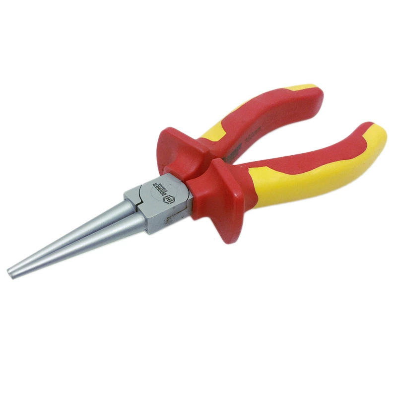 Инструмент Booher Baohe двухцветные Изолированные плоскогубцы VDE с круглым носом Изолированные плоскогубцы для инструментов 0220506
