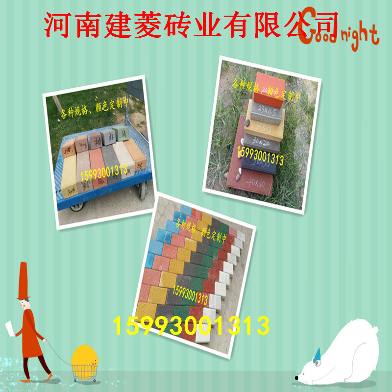 郑州建菱透水砖 生态混凝土透水砖 广场砖 人行道路面砖20 10 5/6