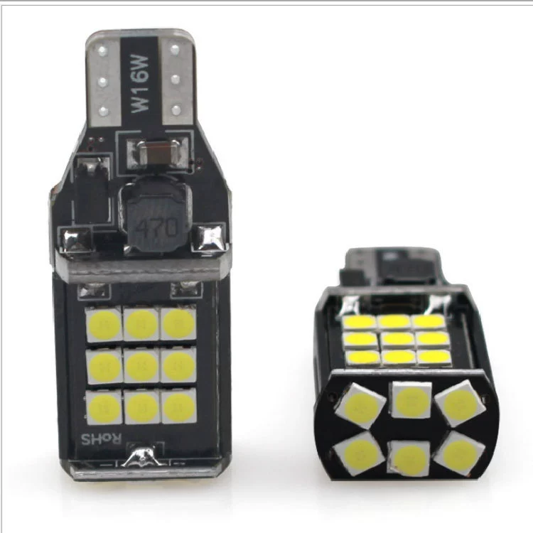 Авто LED декодирование сверхяркий светодиод заднего хода T15 1156 T20 3030 24smd хулиганская лампа