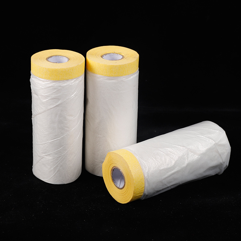 Suministro directo de fábrica de alta adhesivo decoración de muebles película de enmascaramiento película protectora de pulverización de pintura película protectora transparente PE película de enmascaramiento película protectora