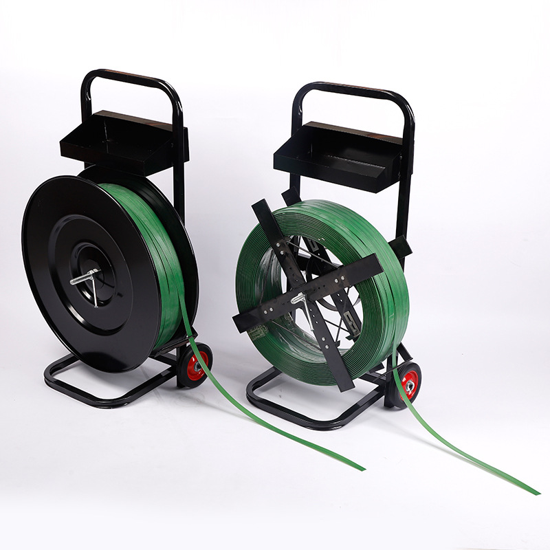 Fábrica al por mayor de acero de plástico para mascotas con placa de coche mano empuje correa de hierro con placa de coche en stock manual cinturón de embalaje con placa de coche