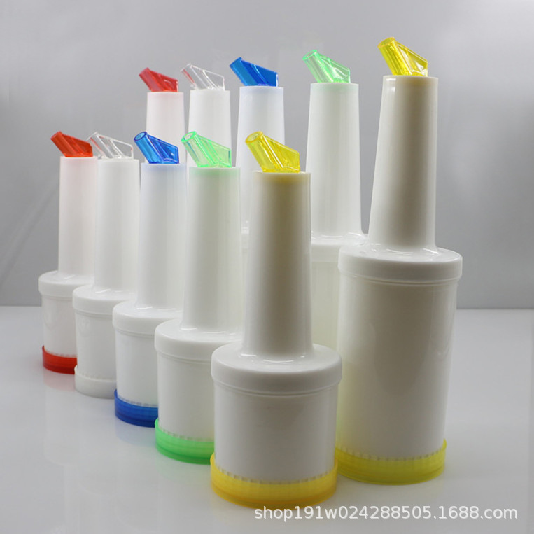 Factory wholesale supply bar bar Shaker color plastic bucket juice pot juice bottle Shaker 1L