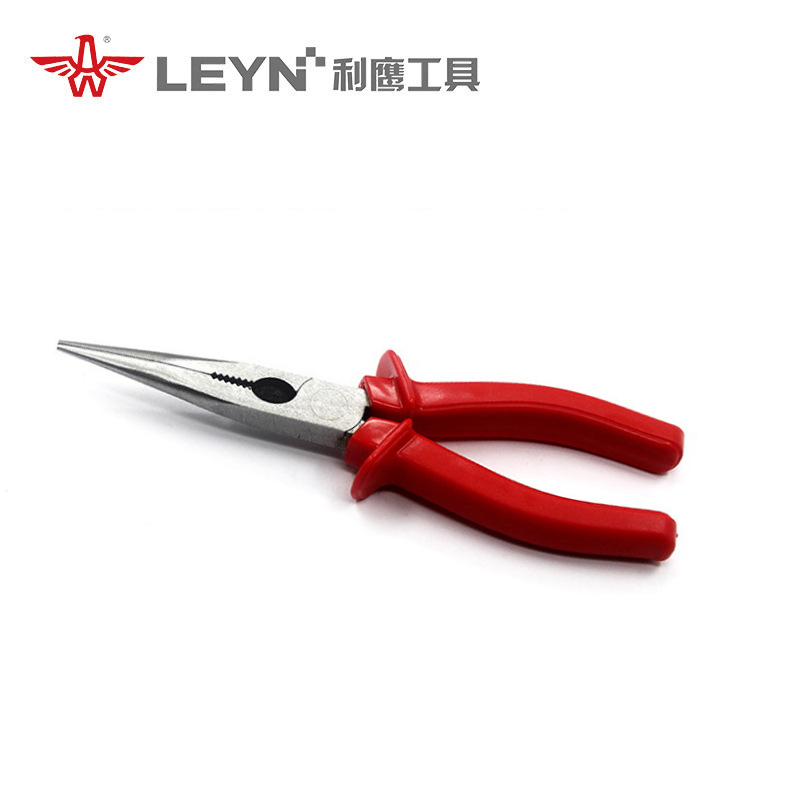 厂家45#钢锻打6-8寸尖嘴钳 手柄款式多手动工具尖头
