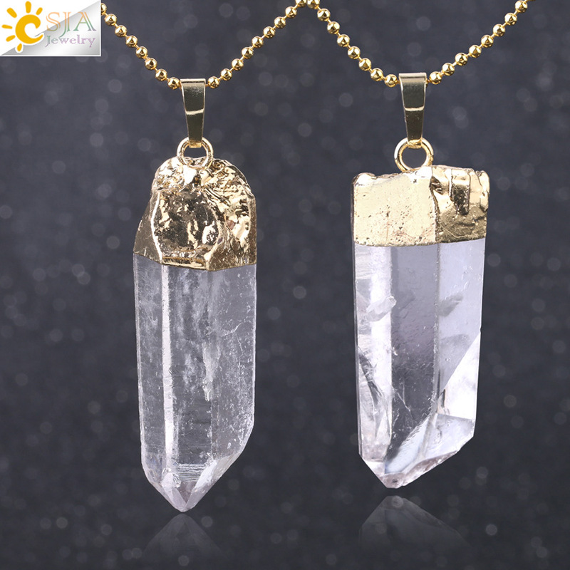 Gold Plated Crystal Pendant Necklace for Women