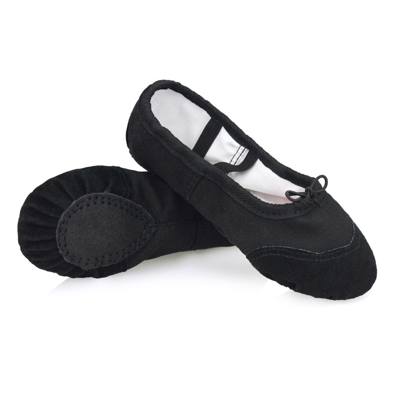 Zapatos de baile para niños de entrega de una pieza zapatos de práctica para niñas zapatos de suela suave de color carne Zapatos de garra de gato de baile para niños Zapatos de baile chino