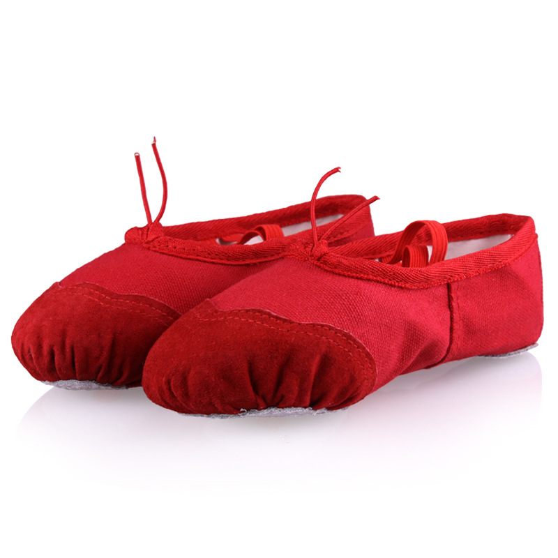 Zapatos de baile para niños de entrega de una pieza zapatos de práctica para niñas zapatos de suela suave de color carne Zapatos de garra de gato de baile para niños Zapatos de baile chino
