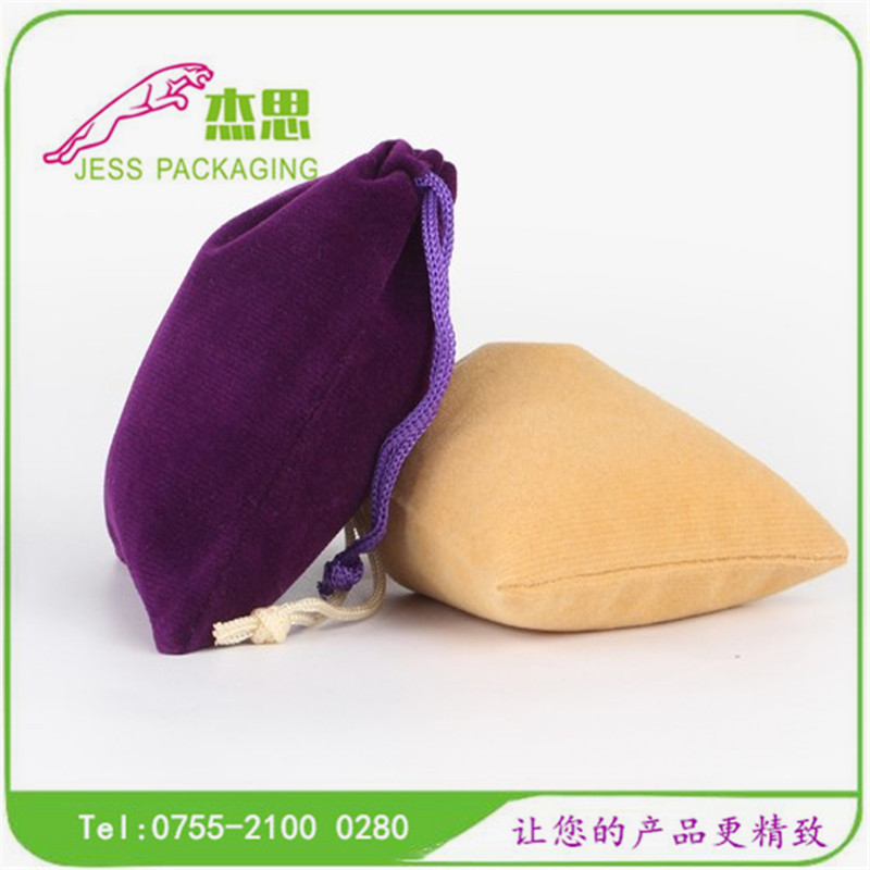 设计新款绒布束口袋佛珠手串手镯拉绳礼品袋珠宝袋化妆品包