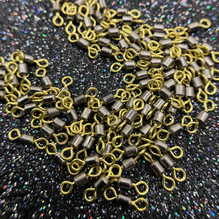 竞技8字环金色8字环 美式转环连接器垂钓小配件主线组八字环渔具