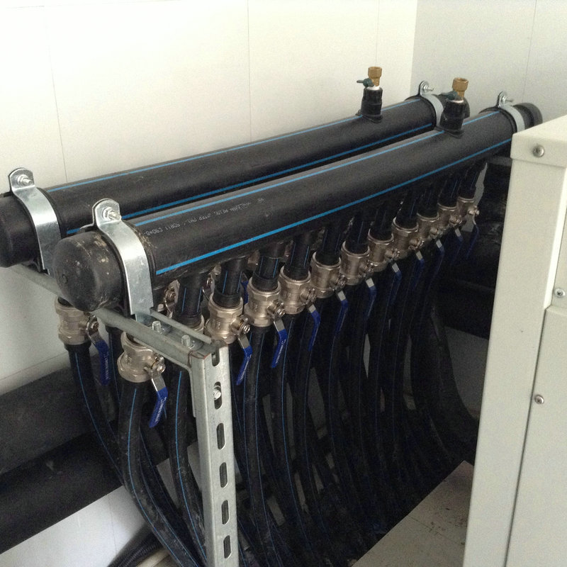Central Air Conditioning Ground Source Heat Pump Underground Pipe System for Home Use, Three-In-One Heating and Cooling, Dual-Use Heat Exchange, Inverter Central Air Conditioning Ground Source Heat Pump Underground Pipe System for Home Use, Three-In-One Heating and Cooling, Dual-Use Heat Exchange, Inverter