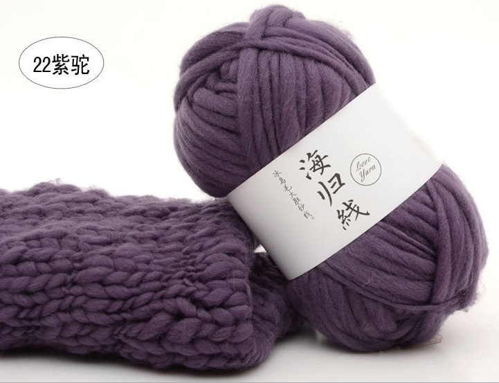 Haigui lana gran hilo del vientre Isla de hielo lana gran línea gruesa sombrero abrigo bufanda línea de estudio de los niños línea de fotografía