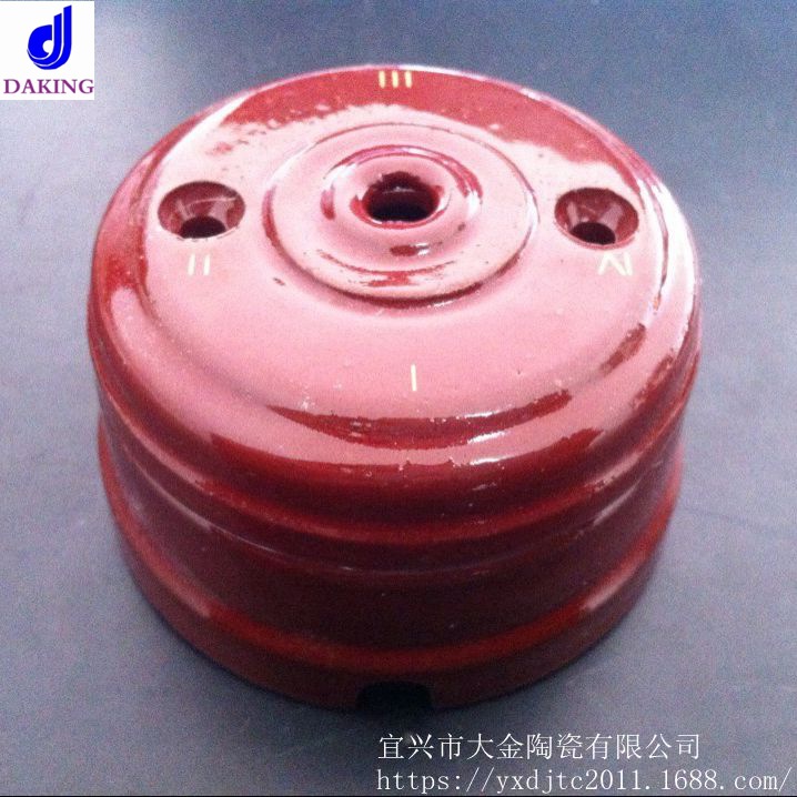 宜兴陶瓷  出售棕色陶瓷开关座  氧化铝陶瓷座