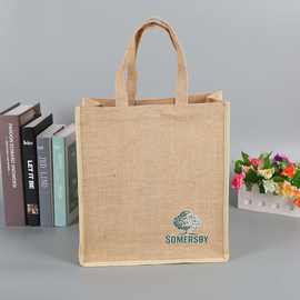 环保麻布袋定做礼品促销超市购物袋粗棉麻大米包装袋定制