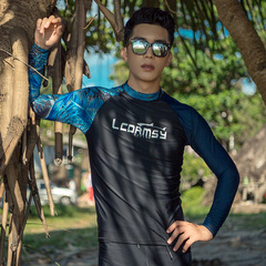 Korean men's new diving suit, sunscreen quick-dry snorkeling suit, slim-fit beach surfing suit, long-sleeved quick-dry jellyfish swimsuit