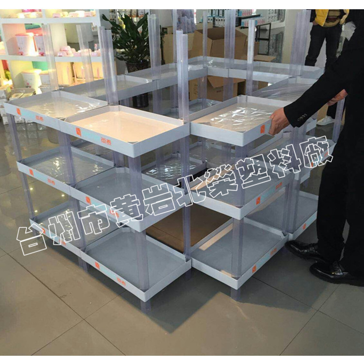 三层53*35商超塑料水杯茶杯饮料矿泉水食品糖果食用油展示架