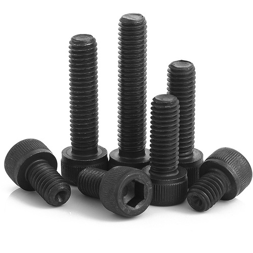 12.9 High Strength Cup Head Hexagon Bolts Fine Thread Screws M8|M10|M14 Full Thread Cylindrical Head Bolts Screws