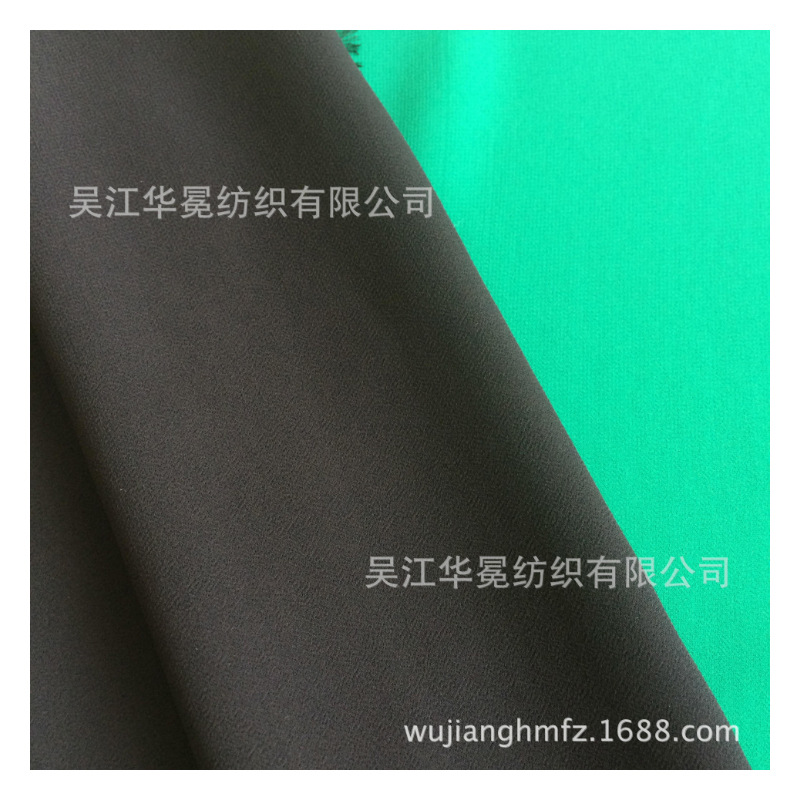 现货定单类雪纺系列50D绉雪纺特黑面料睡衣居家服连衣裙雪纺面料