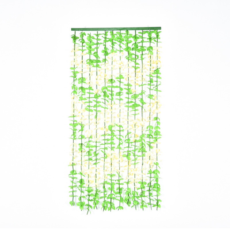 Wooden curtain door curtain partition curtain home classical style living room bedroom bathroom decoration entrance no punching