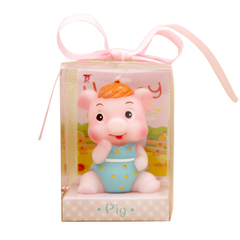 2024 Zodiaco cumpleaños vela pastel decoración tridimensional animal dibujos animados hornear decoración vela