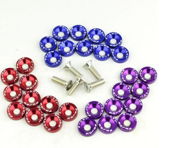 Car Modification Washer Screws 10 Pack   License Plate Frame Screws Washer Screws Car Modification Screws