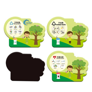 Magnetic Refrigerator Magnet Soft Magnetic New Version Garbage Classification Magnetic Sticker Promotional Promotion Gift Advertising Gift Printing Pattern