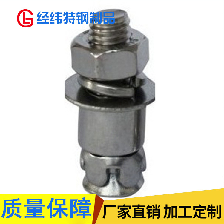 厂家供应 不锈钢幕墙配件 304锚固装置背栓 抗震背栓 加工