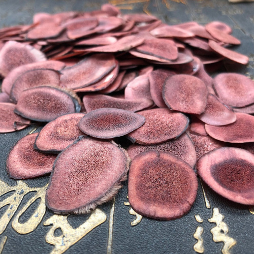 Northeastern deer antler slices, Changbai Mountain deer antler red powder slices, wax flakes soaked in wine, Chinese medicinal materials, deer antler slices