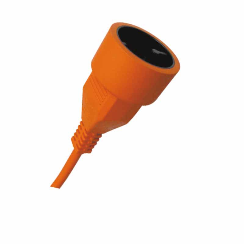 供应CE/GS认证欧式两芯延长线插头 欧规割草机两芯防水延长线对插