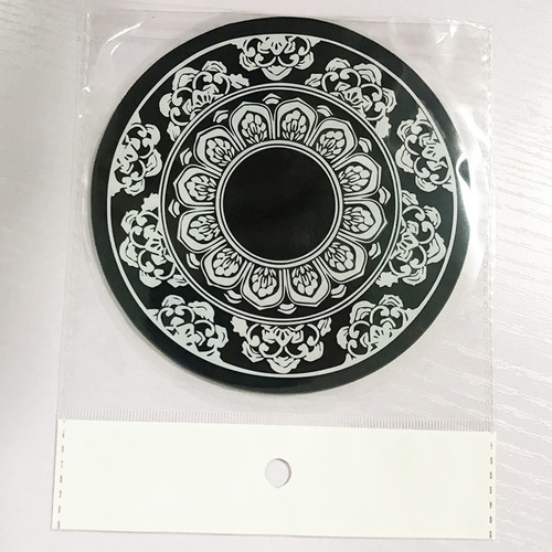 PU blue and white porcelain car anti-slip mat, car ornaments, nano-stick perfume mat, high temperature resistance, traceless sticker, printable logo