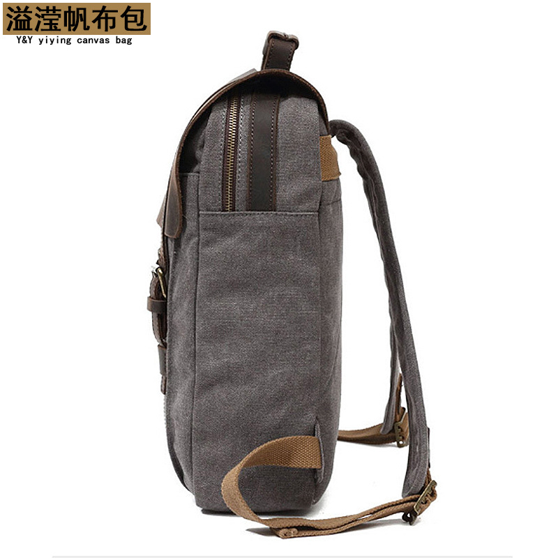 Guangzhou Yiyi fábrica transfronteriza nueva mochila de viaje al aire libre pequeña mochila de lona transpirable para hombres entrega de una sola pieza