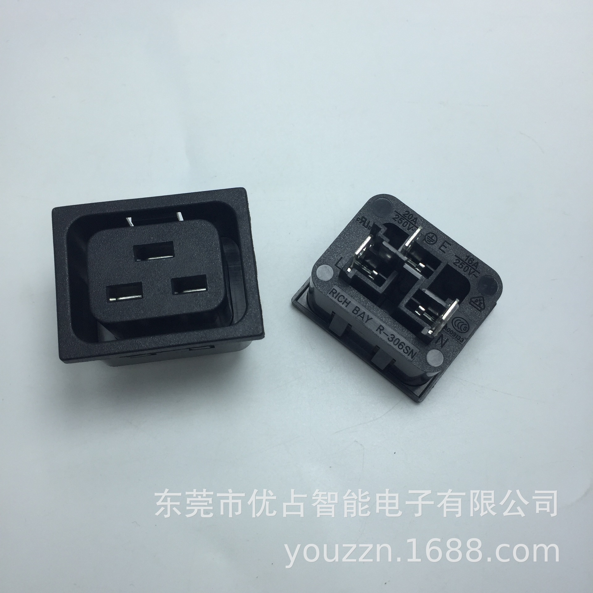 母插座 AC电源插座  电源母座  IEC C19插座 RICH BAY 插座厂家