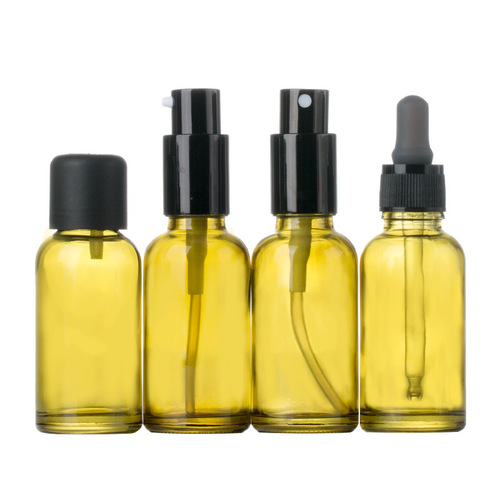 Green light-proof glass spray bottle lotion bottle dropper screw-cap bottle super bottling empty bottle essential oil sample