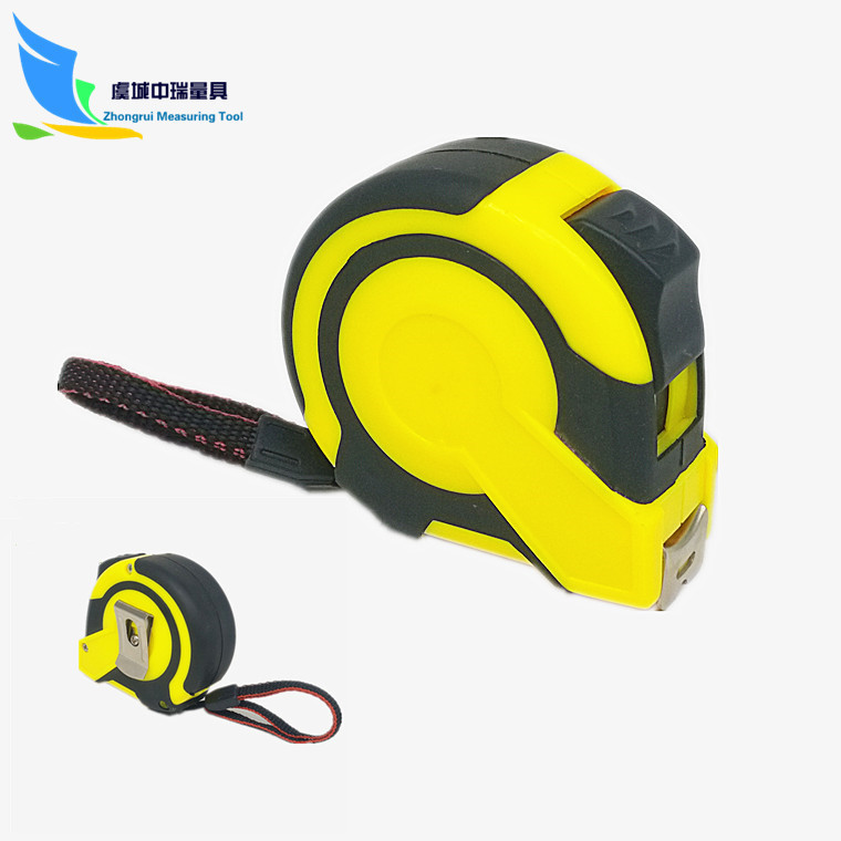 卷尺生产厂家销售5m19mm钢卷尺16ft英尺材质ABS新料TPR包胶