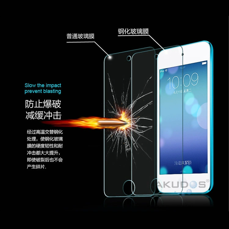 Соприкосновательный защитный стекло для iPod Touch4, tempered film, защитная плёнка HD против взлома, скребковая плёнка для iPod Nano7