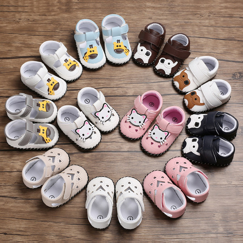 Baby shoes, baby shoes, 0-1 years old, spring, summer, autumn, male and female baby cartoon casual rubber sole toddler shoes, one piece drop shipping