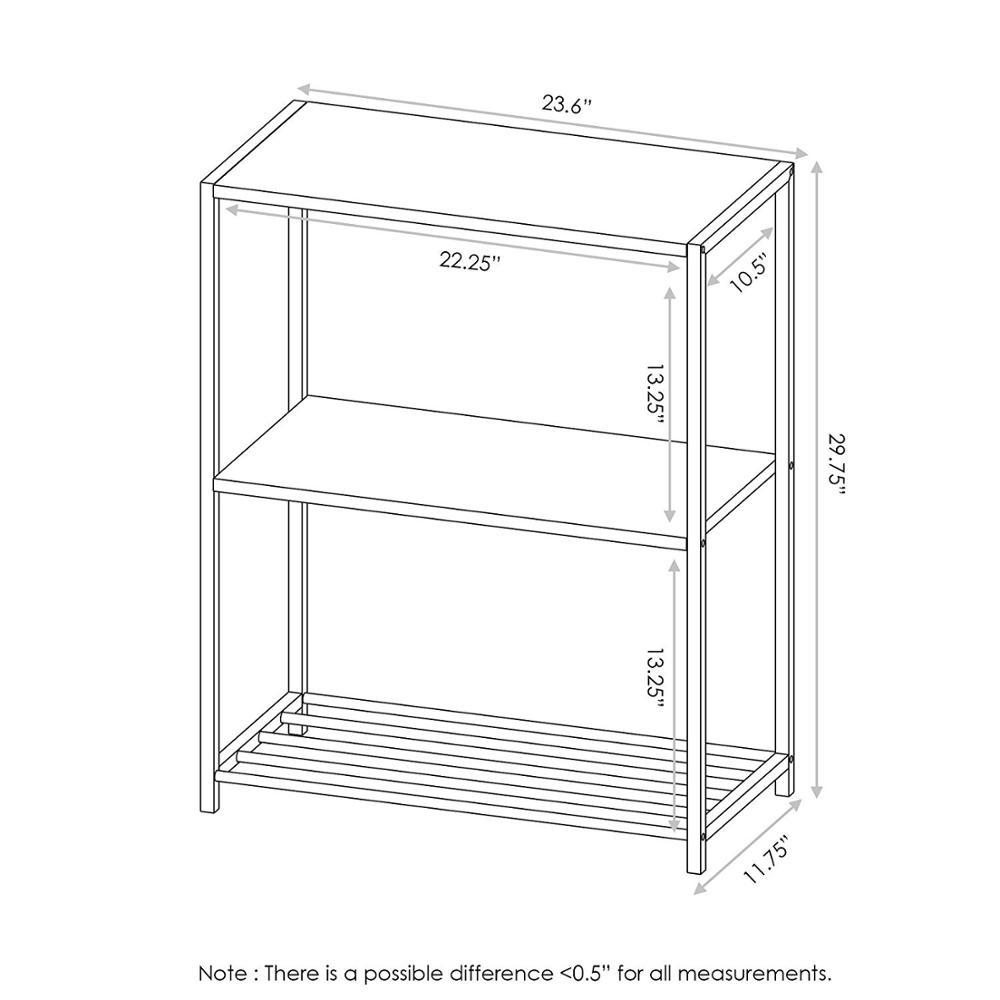 Modern wooden bookshelf, stand 4