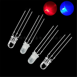 F5/5mm �t�{�pɫLED ͸��/�F�� ���/��� �A�^ֱ��3�_LED���O��