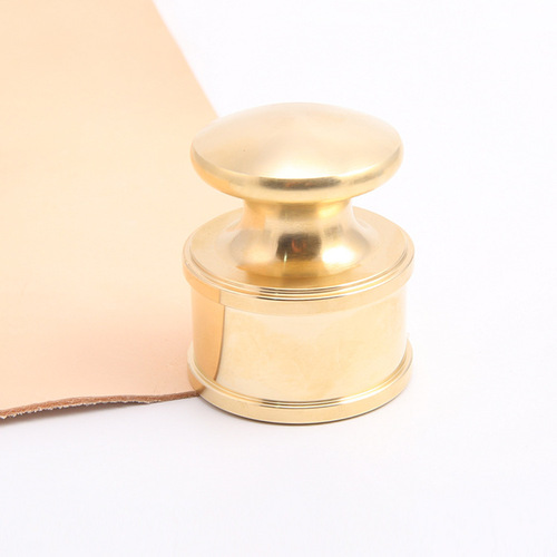 Pure copper skin hand-pressed leather DIY leather tool leather press for embossing 0.9-1Kg leather art leather carving tool