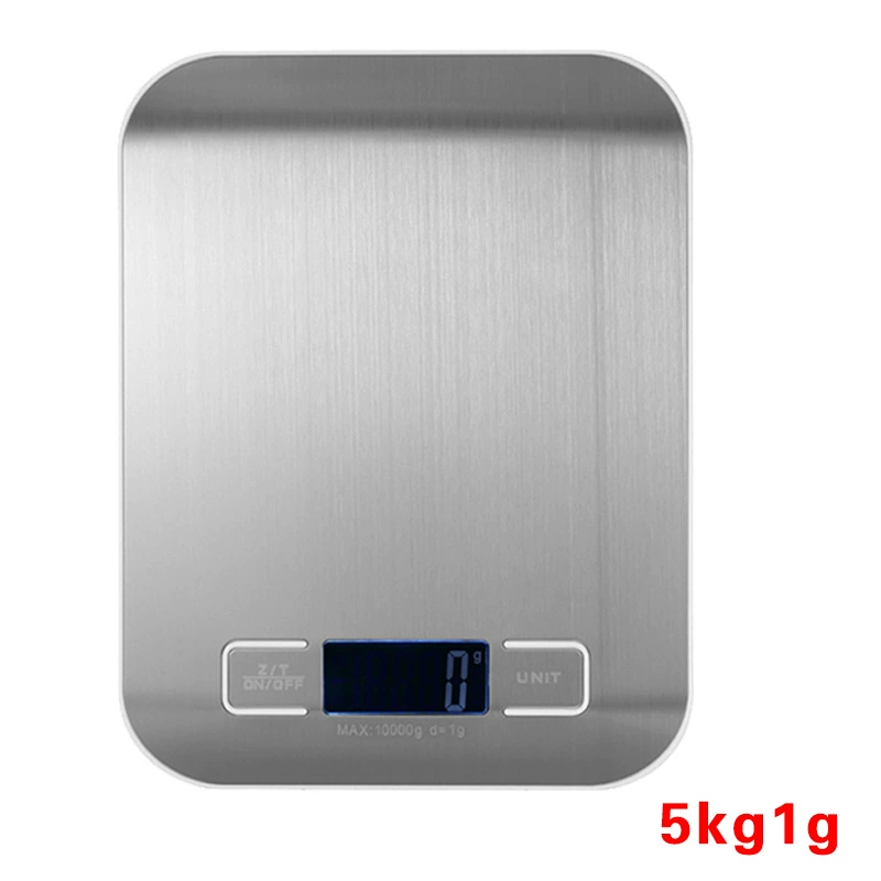 Бытовые кухонные весы 5 кг панель из нержавеющей стали кухонные весы для выпечки электронные весы