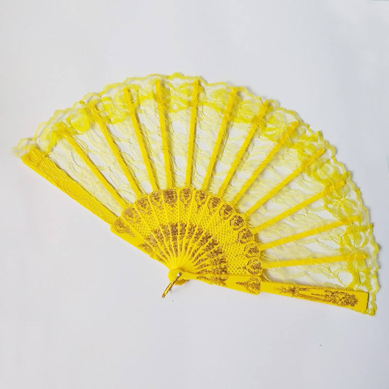 Hay en stock ventilador de encaje de plástico Strand encaje ventilador de encaje negro AliExpress exclusiva de una pieza de entrega 2