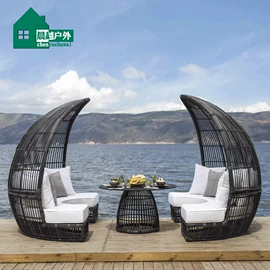 藤/竹沙发;户外实木桌椅;沙滩椅