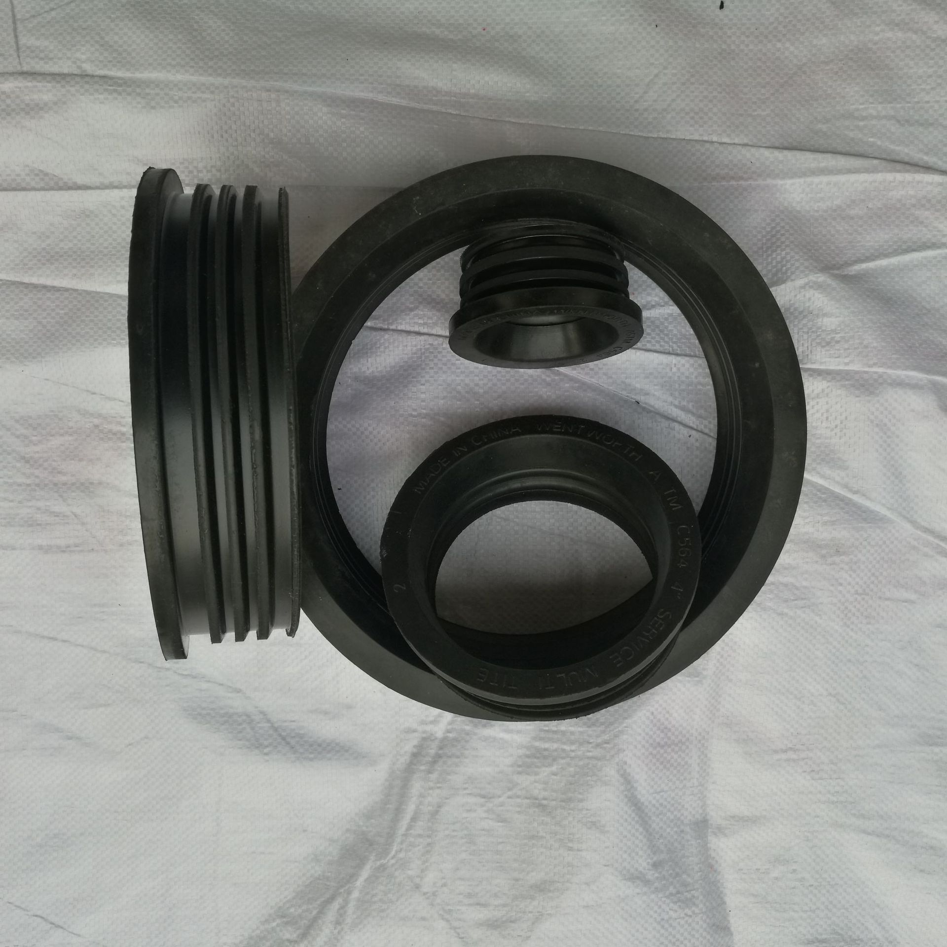 美标铸管承口A-74密封圈防水抗老化橡胶球墨铸铁管件承口密封胶套