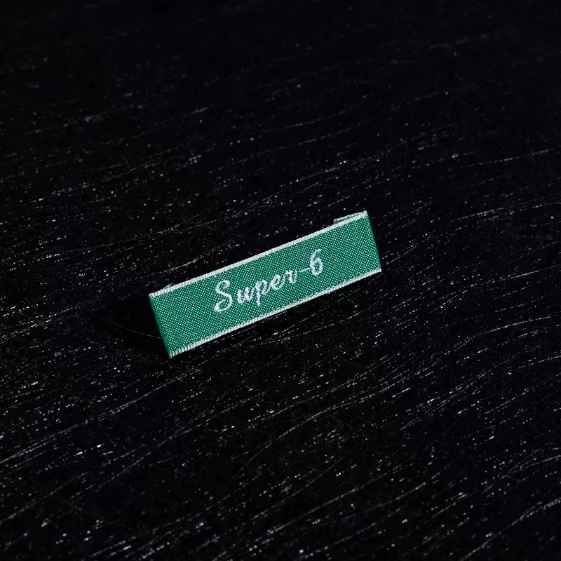 服饰水洗标领标唛头外贸布标织唛高密木梭机钩边机织标高密主唛