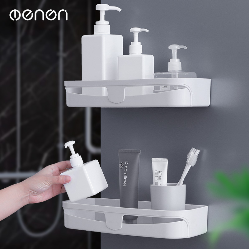 Special Clearance Bathroom Triangle Storage Rack Bathroom Punch-Free Plastic Storage Rack Bathroom Wall Hanging Toiletries