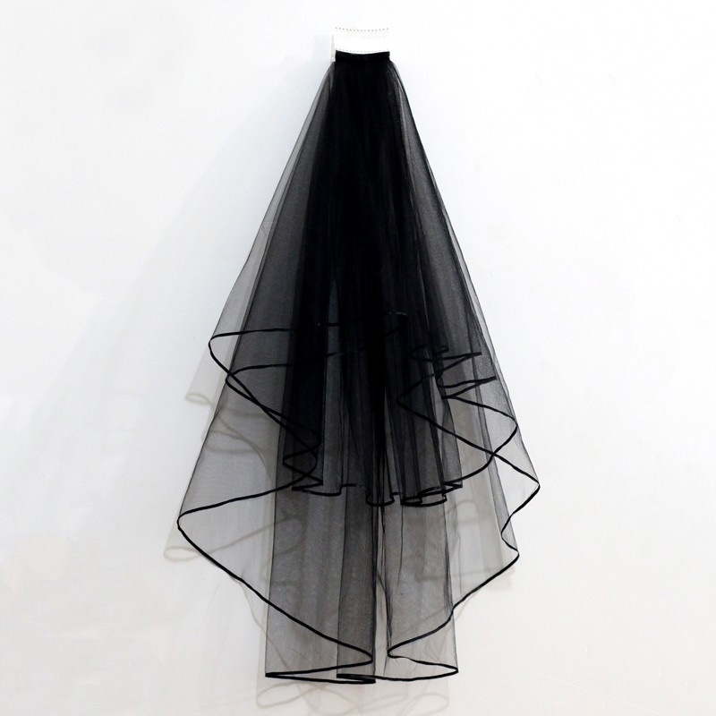 Retro black bride's veil, Korean hair band, hair accessory, new collection, cosplay