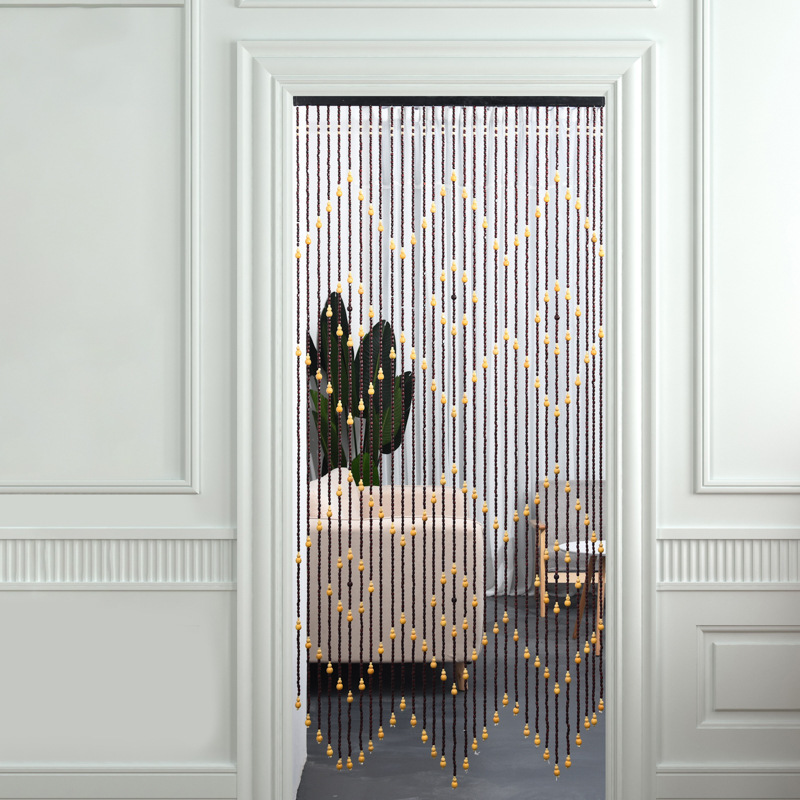 Home High-end Bead Curtain Peach Wood Feng Shui Bead Curtain Bedroom Bathroom Finished Door Curtain Environmental Protection Partition Wooden Bead Curtain Home High-end Bead Curtain Peach Wood Feng Shui Bead Curtain Bedroom Bathroom Finished Door Curtain Environmental Protection Partition Wooden Bead Curtain