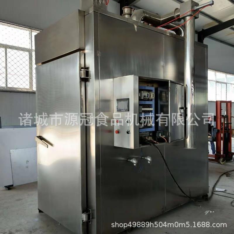 500型烟熏炉蒸熏炉四川腊肠腊肉烟熏设备 豆干三文鱼全自动烟熏炉