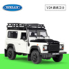 WELLY Willie 1:24 Land Rover Defender Land Rover Defender simulation alloy car model collection