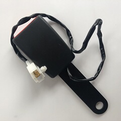 汽車客車安全帶帶導線鎖扣 帶報警線底座 插座含導線15CM座子