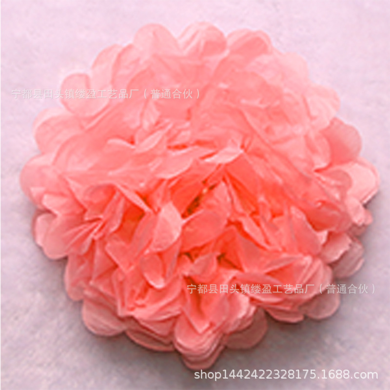 Bola de papel europea y americana sala de bodas tire flor boda peonía papel flor bola fiesta de cumpleaños decoración de la ventana suministros al por mayor
